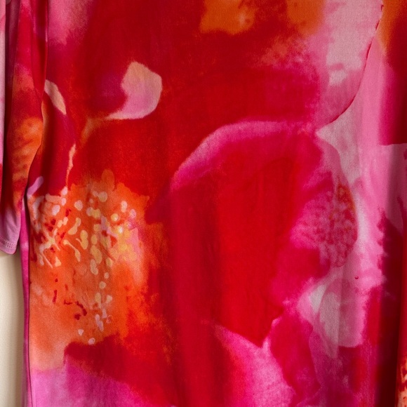 Strazzi Pink and Red Women's Blouse Size Large - Picture 7 of 8